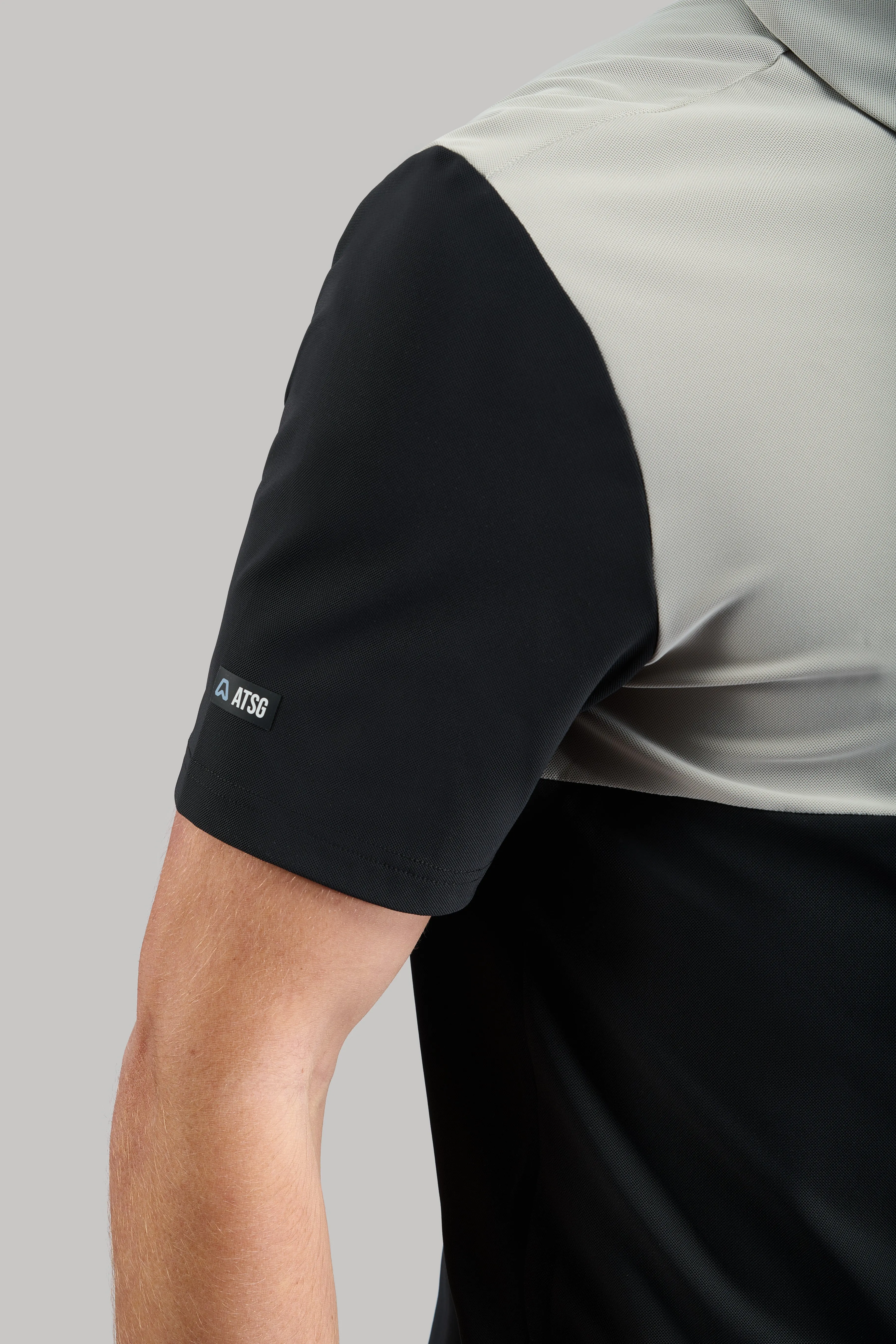 Magnet Colour Block Golf Polo Shirt - Putter Black / Driver Grey Hooded Option