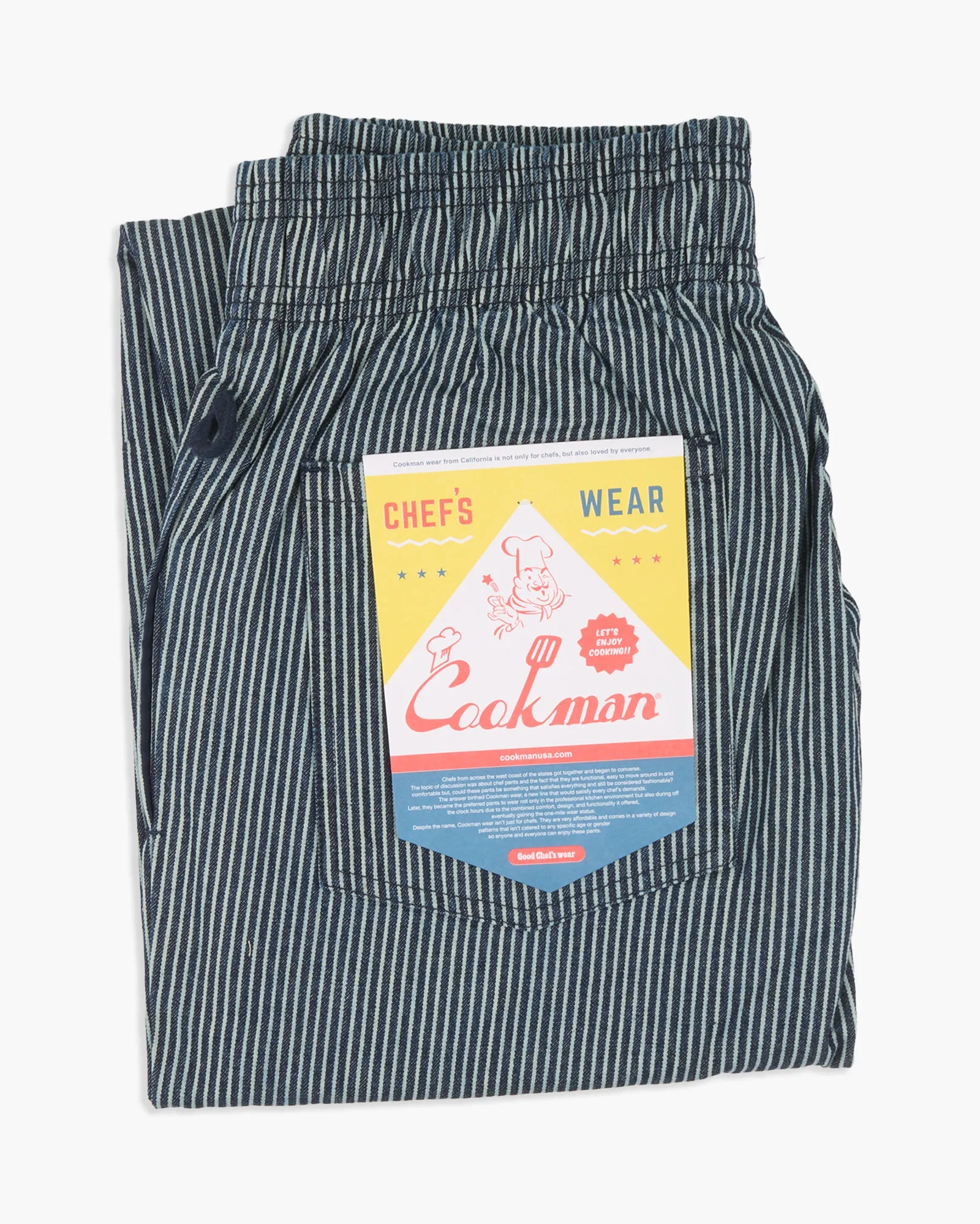 Rainy Day Everyday Trend Setter Road Trip Casual Cookman Chef Pants - Hickory Navy