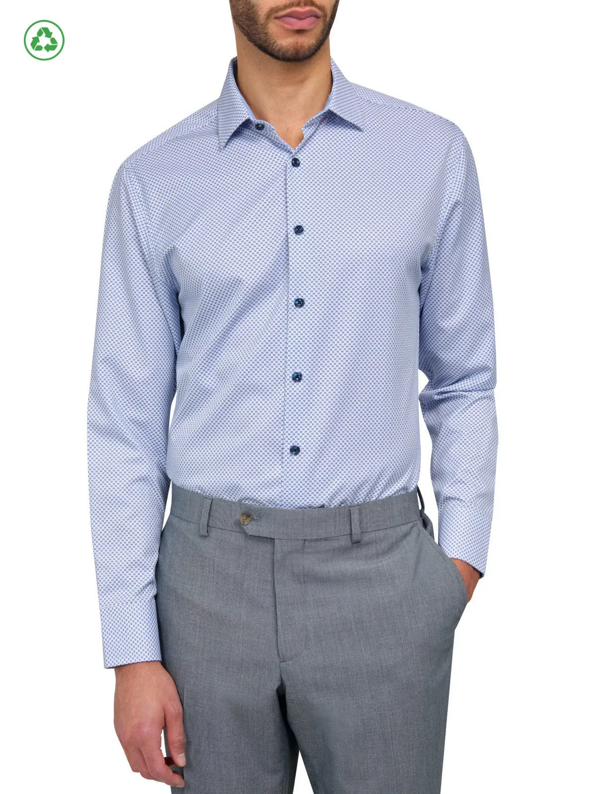 Street Style ZIG ZAG PERFORMANCE DRESS SHIRT