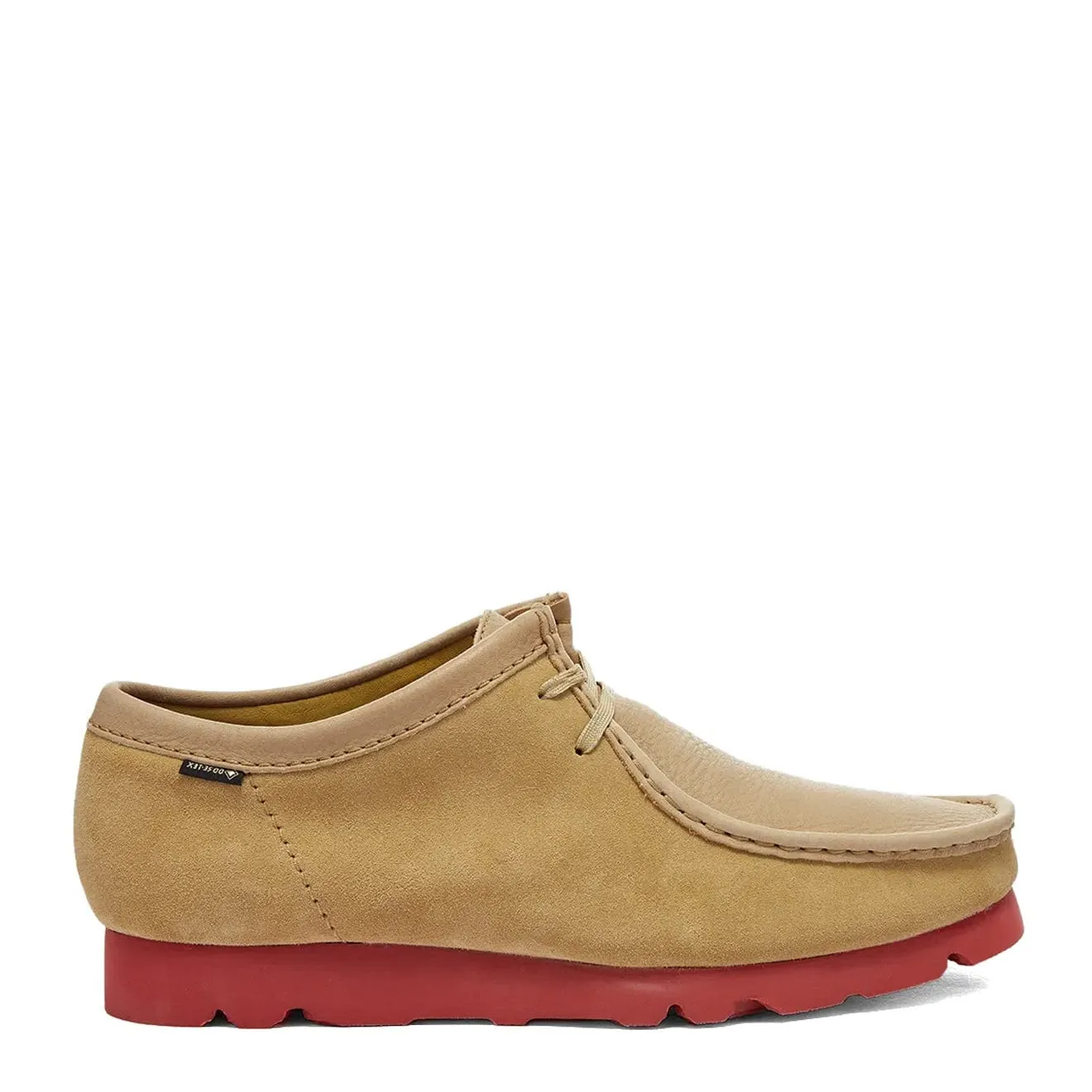 Fast pace Breathable mesh design Clarks Originals Wallabee Gore-Tex Shoes Maple Suede