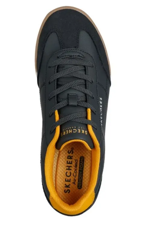 Hygiene Coating Sturdy Build Skechers Mens 183284 Zinger in black