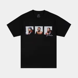 Everyday Casual Tupac Truth Mens Short Sleeve Shirt (Black/White)