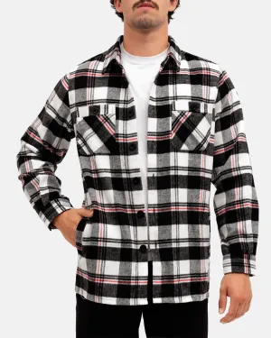 Winter Fashion Loon Lake Men's Heavyweight Flannel Overshirt