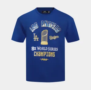 SoftTouchFinish Light and Fresh Los Angeles Dodgers World Series 2024 Mens Short Sleeve Shirt (Blue/Gold)
