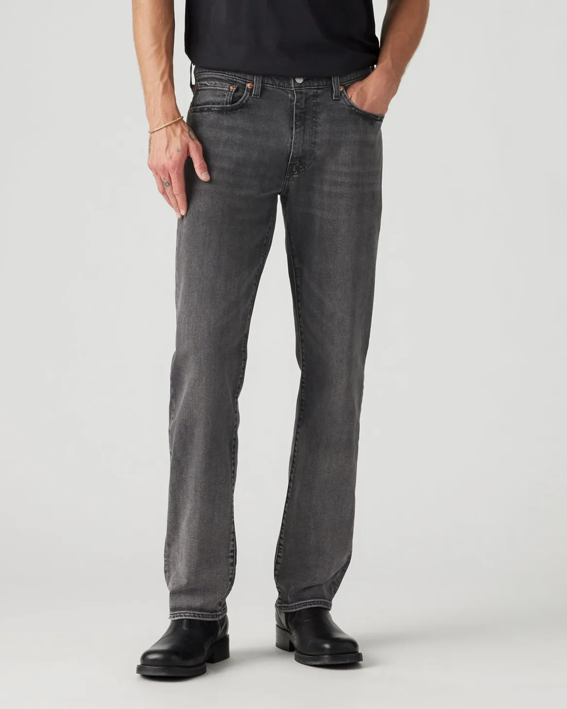 Levi's? 514 Relaxed Straight Mens Jeans - Midnight Trail ADV Textured Versatile Shopping Day Textured Yarn Blends