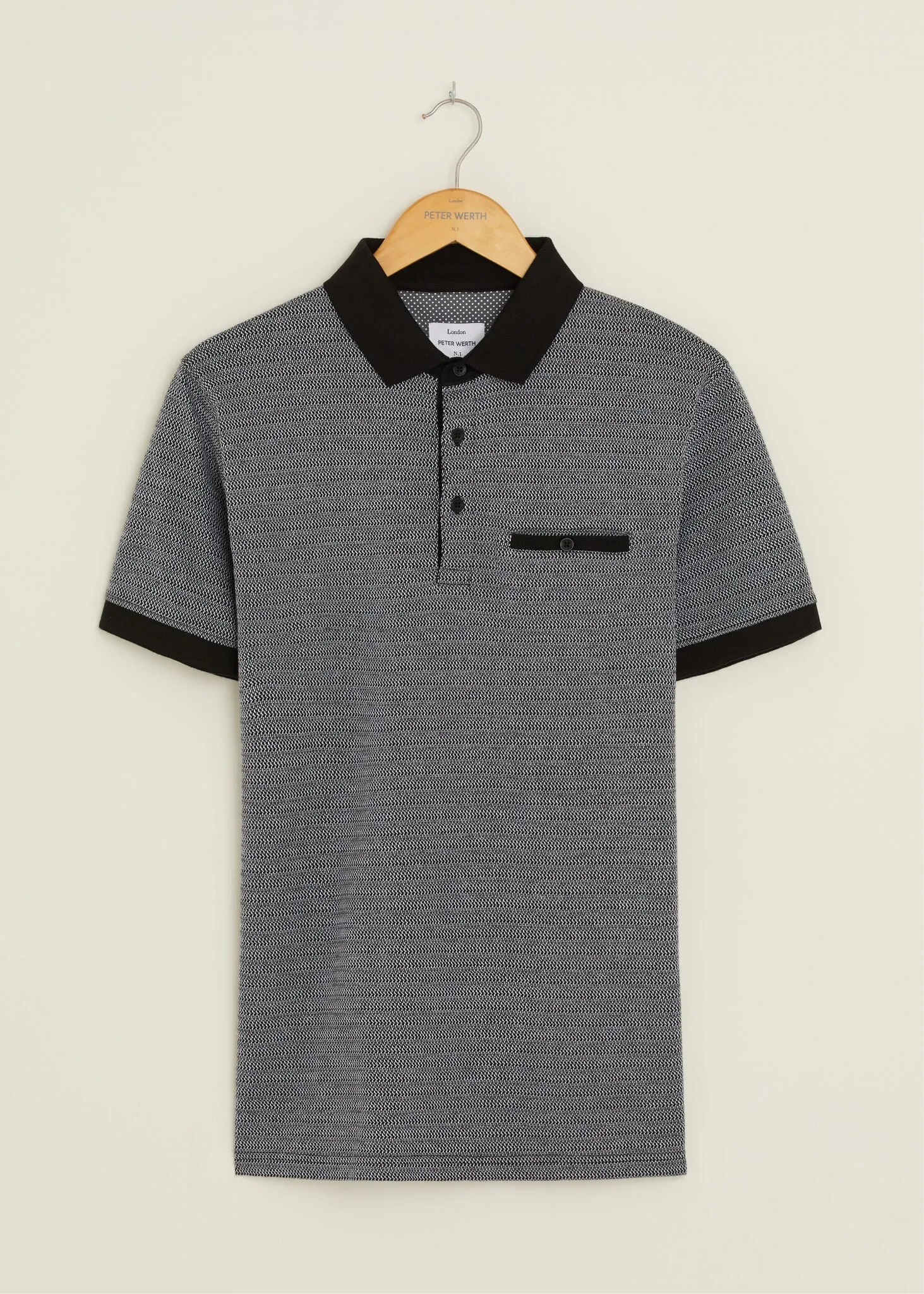 Muse Edge Lowfield Polo Shirt - Grey/Black