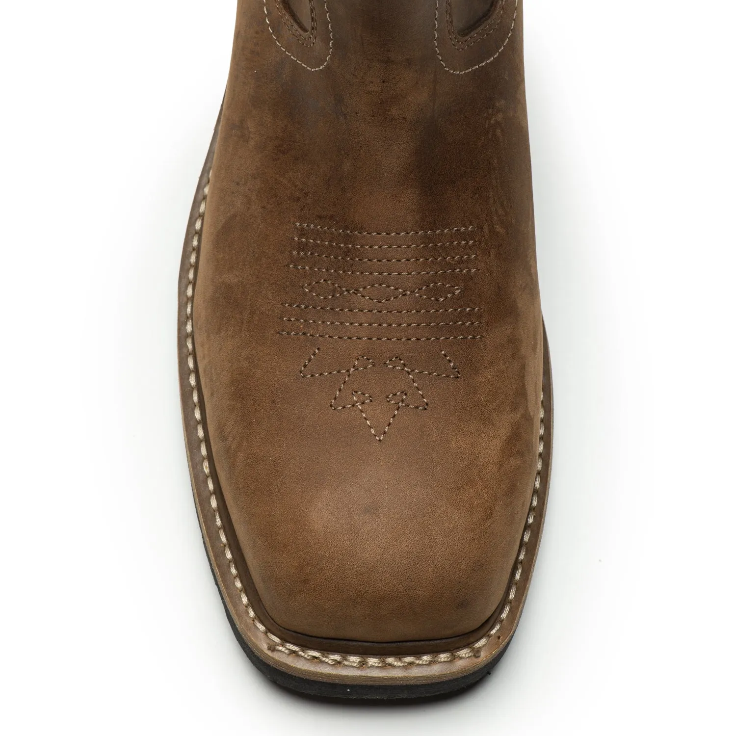 Durable Shell Hiking Trails Good Arch Support Lundbreck Men's Waterproof 8" Pull-On Work Boots 837CBN