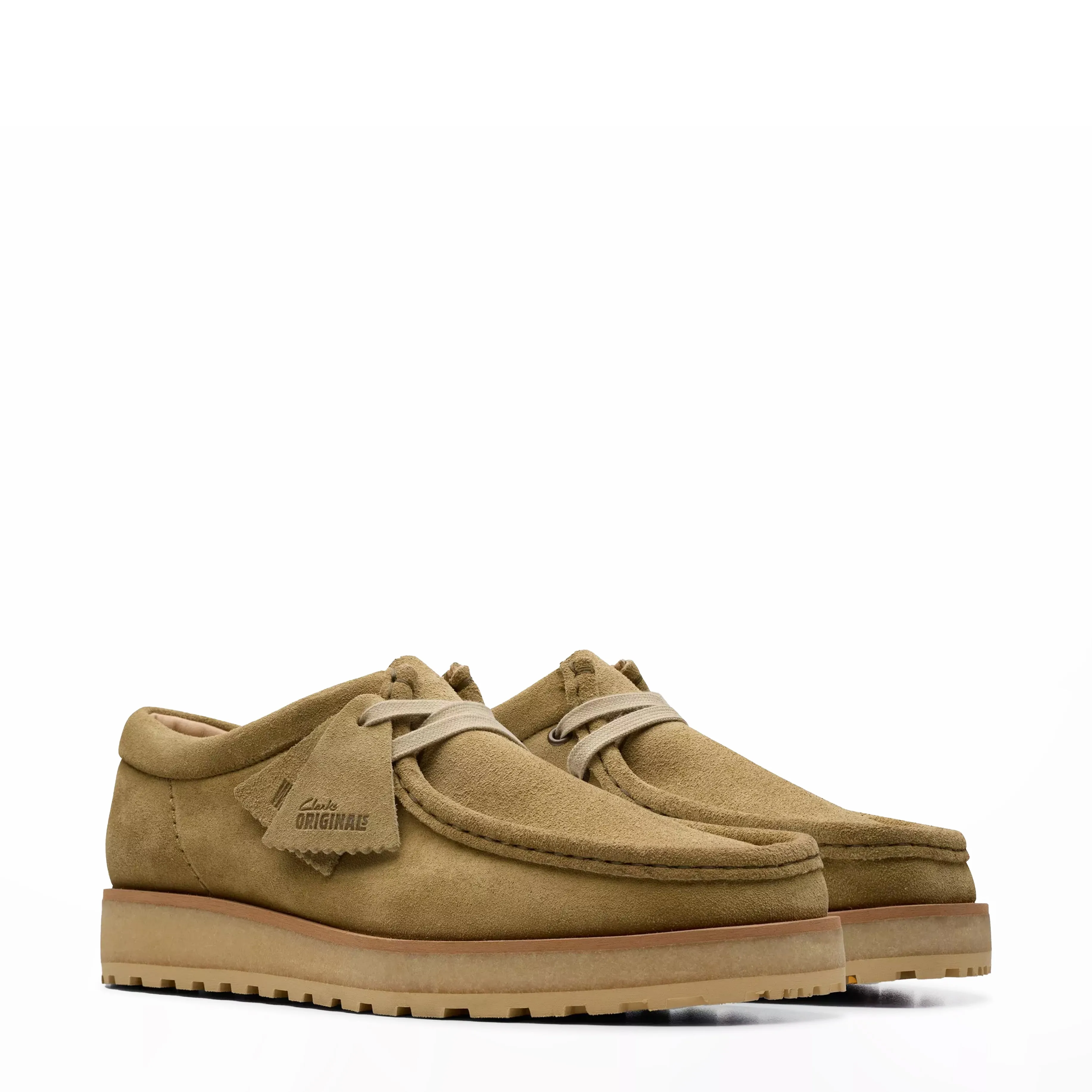 Blown Rubber Outsole Clarks Originals The Wallabee Scout Lo Dark Sand Suede