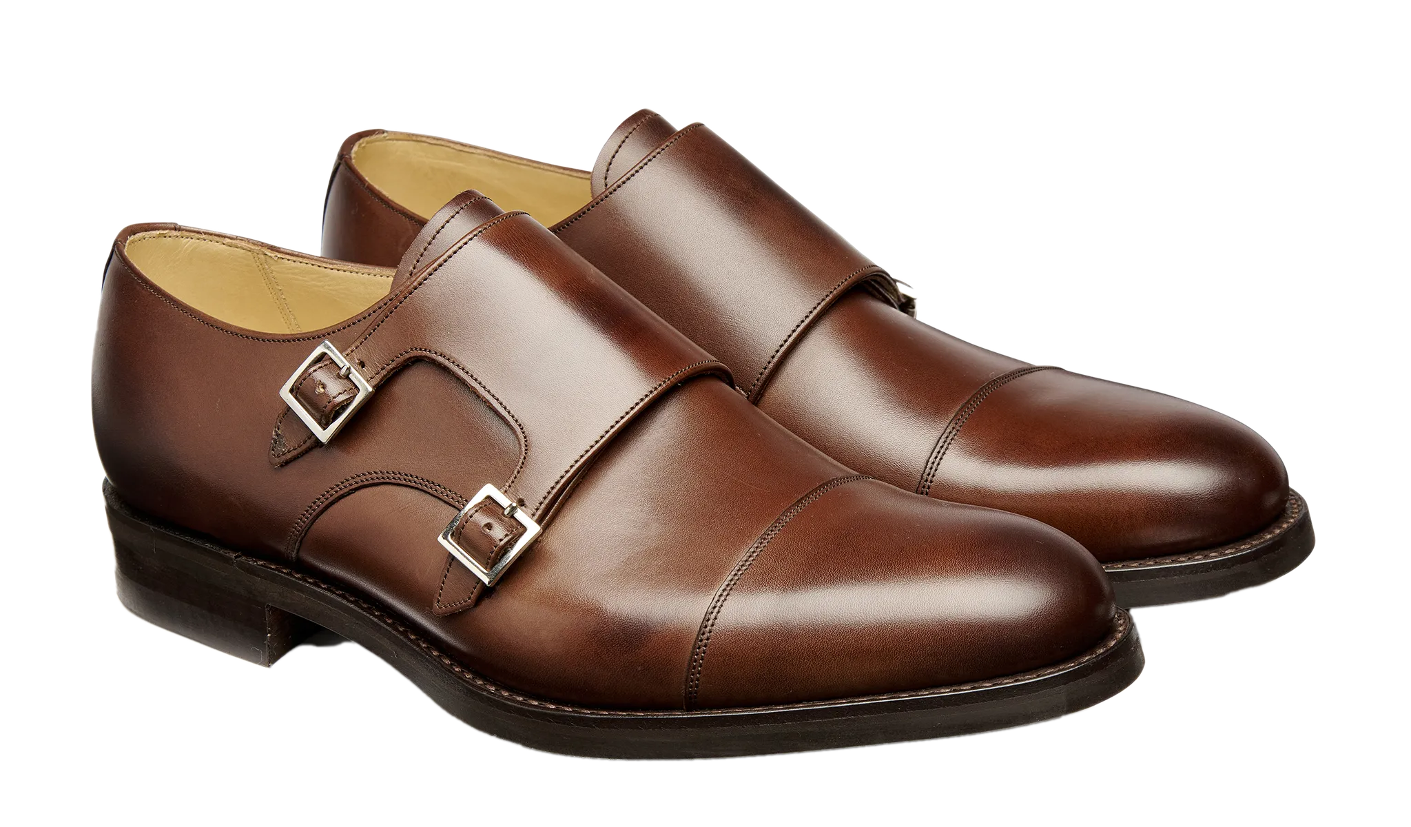 Tunstall 2 - Ebony Calf Textured Arch Support Gloss Grain