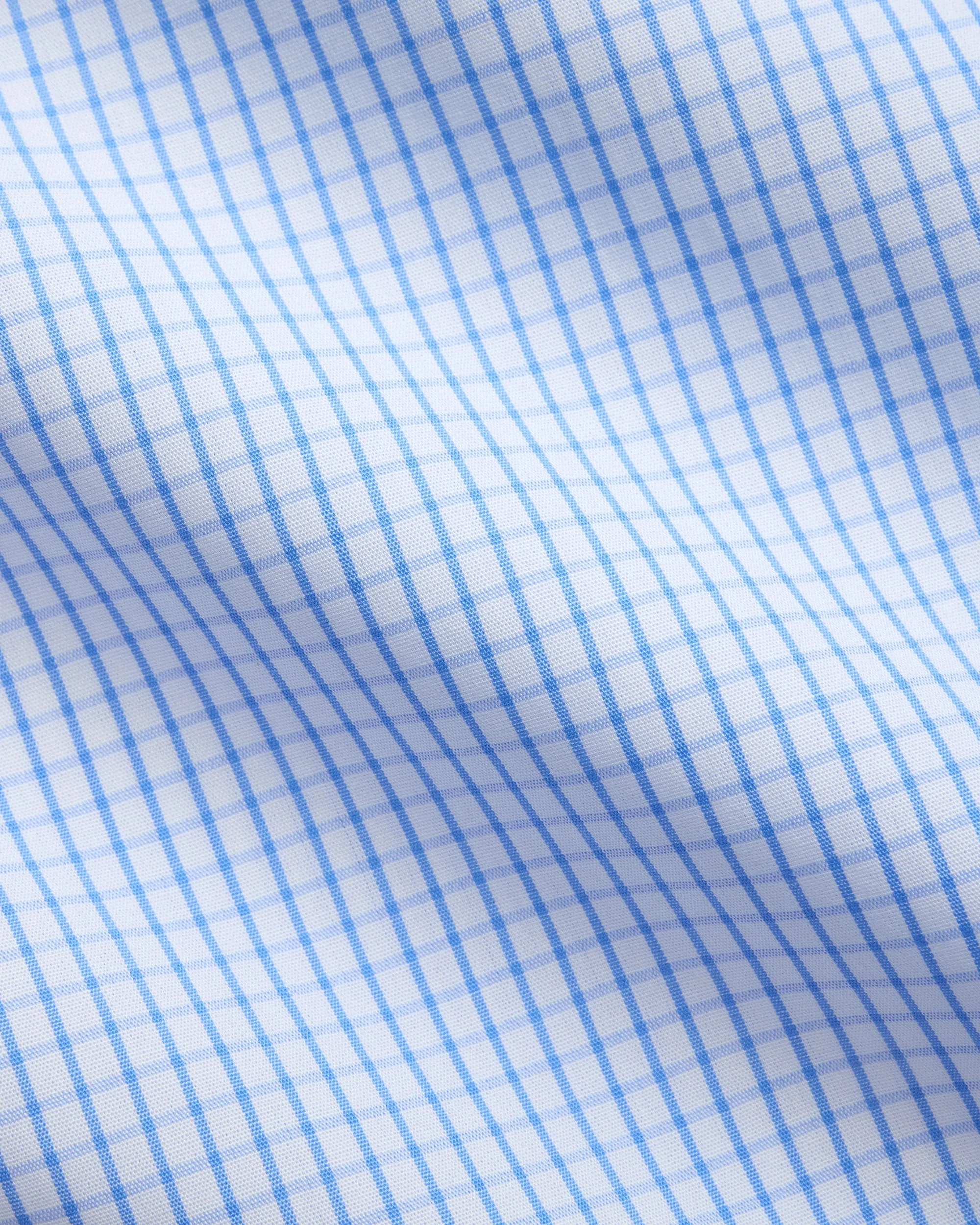 Made-in-USA Blue Tattersall Button Down Oxford Cloth Shirt - Classic Fit Corporate Wear Festive Look