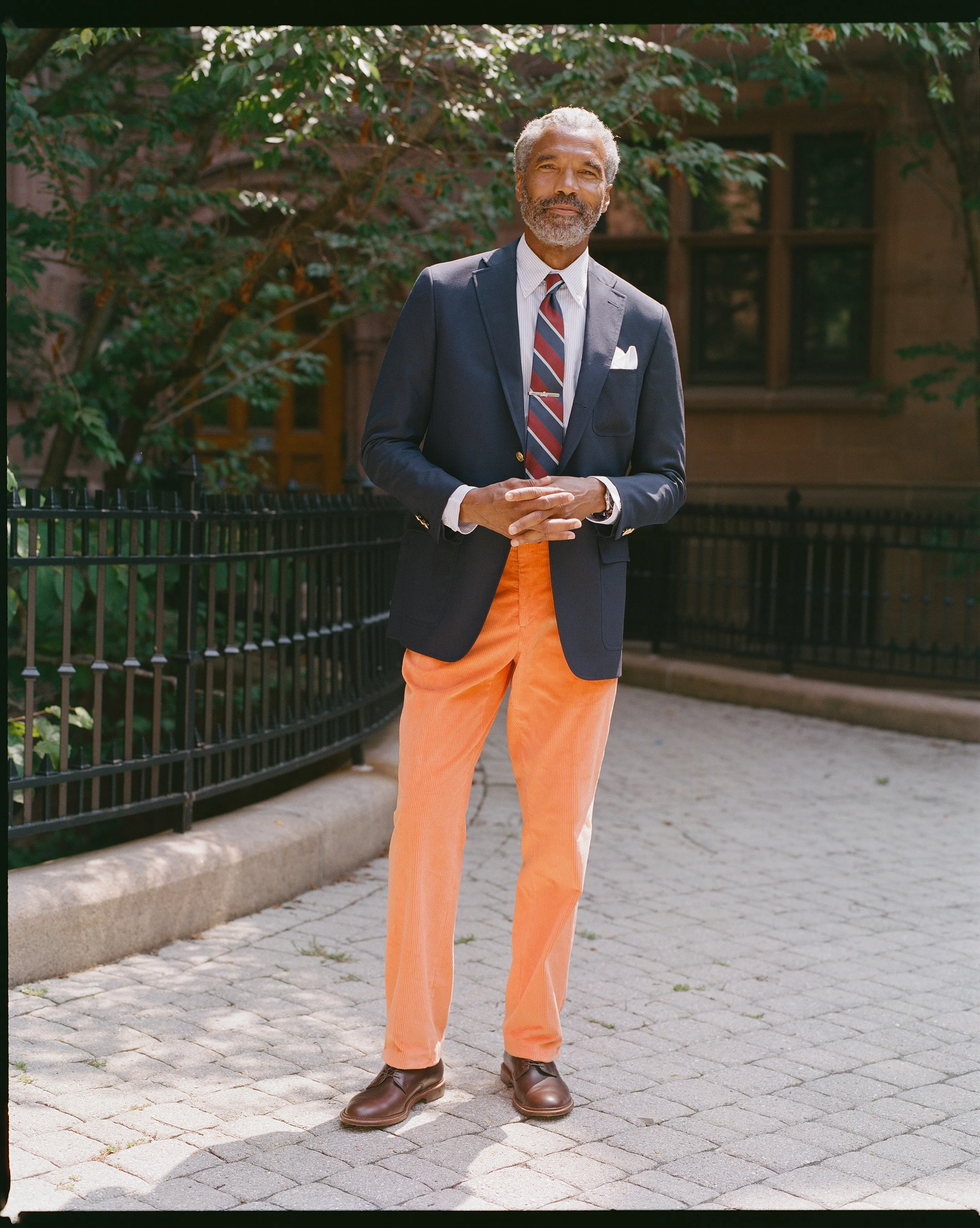 Timeless elegance Made-in-USA Blue University Stripe Oxford Cloth Shirt - Classic Fit