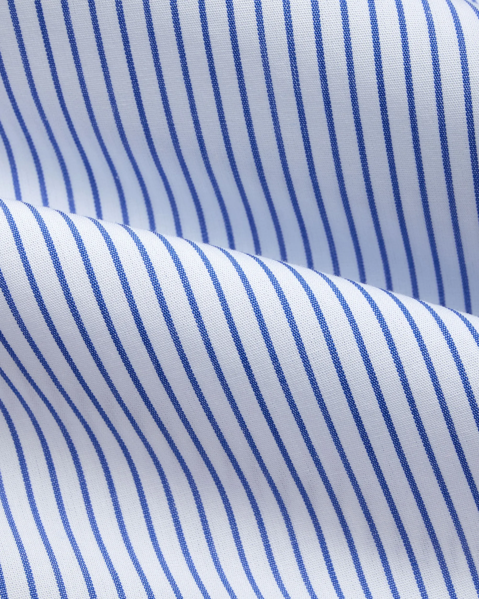 Casual Sophistication Made-in-USA Dark Blue Pencil Stripe Button Down Shirt - Classic  Fit