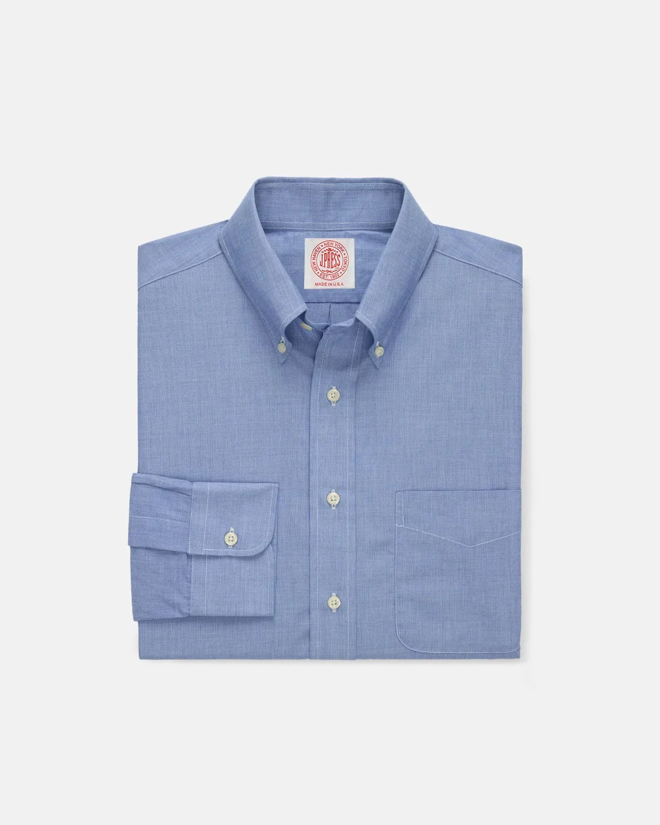 Layering Piece Made-in-USA End-On-End Button Down Shirt - Classic Fit