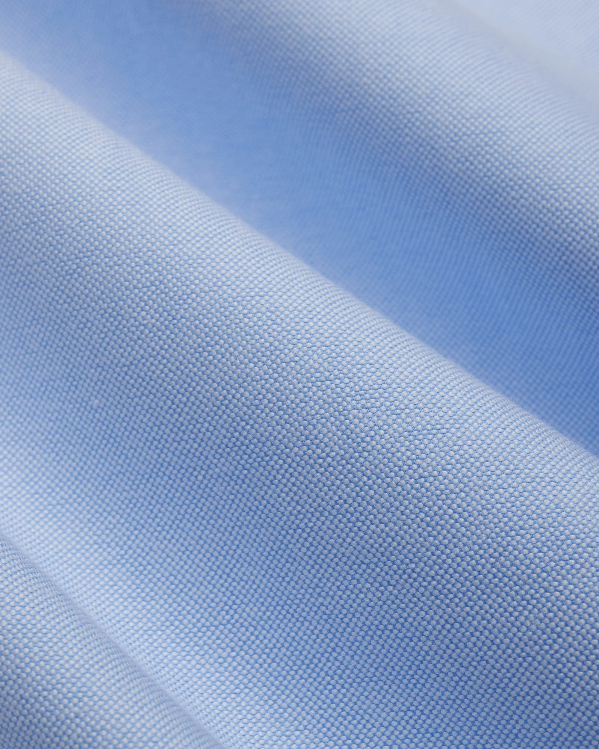 Designer Look Double Stitched Hems Made-in-USA Flap Pocket Blue Oxford Cloth Button Down Shirt - Classic Fit