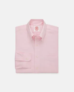 Made-in-USA Pink Oxford Cloth Button Down Shirt  - Classic Fit Social Meetup