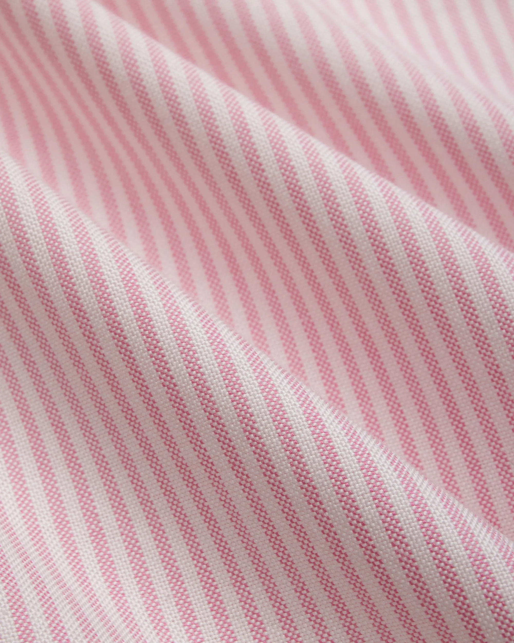 Contemporary Look Luxurious Feel Made-in-USA Pink University Stripe Oxford Cloth Shirt  - Classic Fit