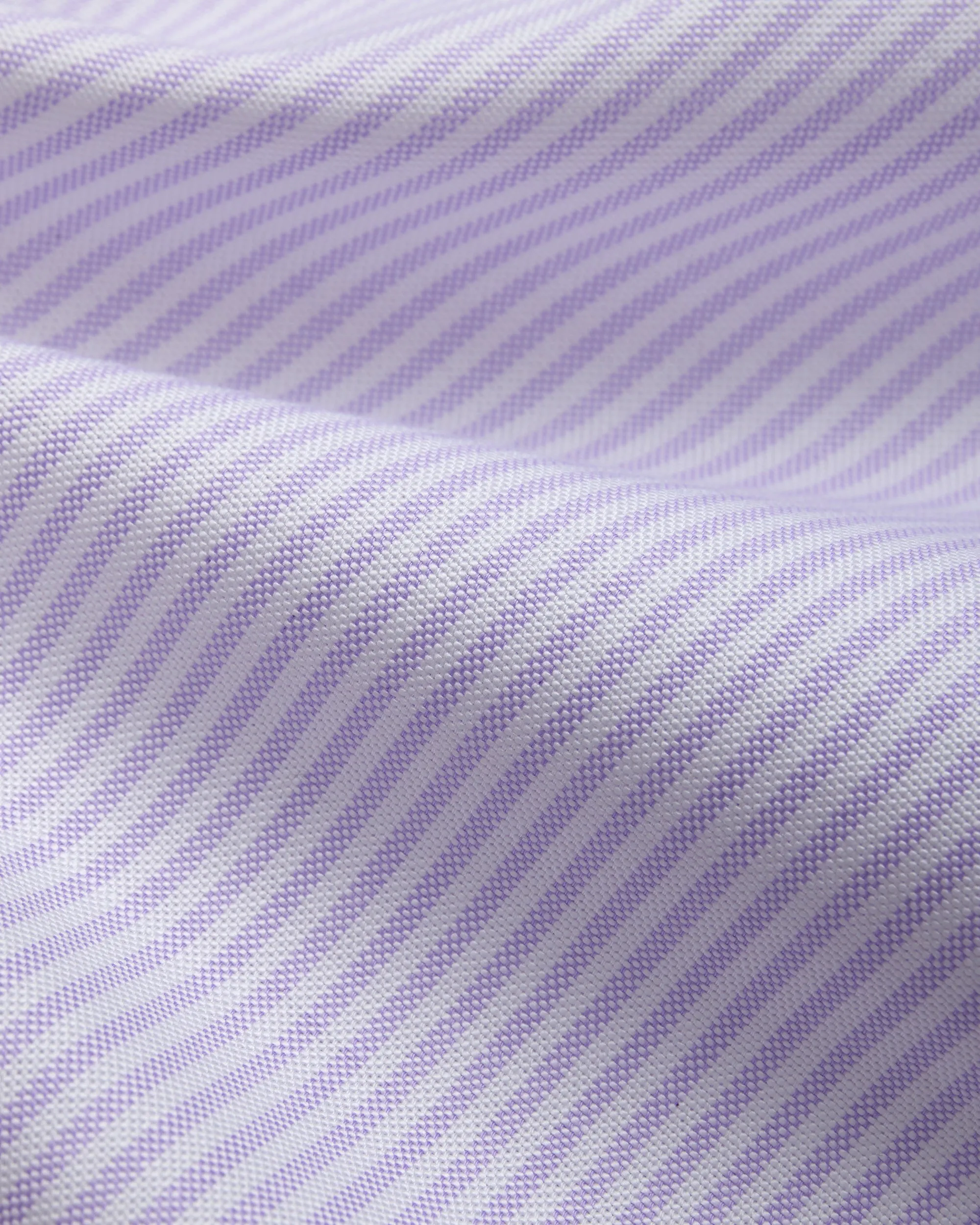 Made-in-USA Purple University Stripe Oxford Cloth Shirt - Classic Fit Refined Aesthetic Smooth Cotton Blend