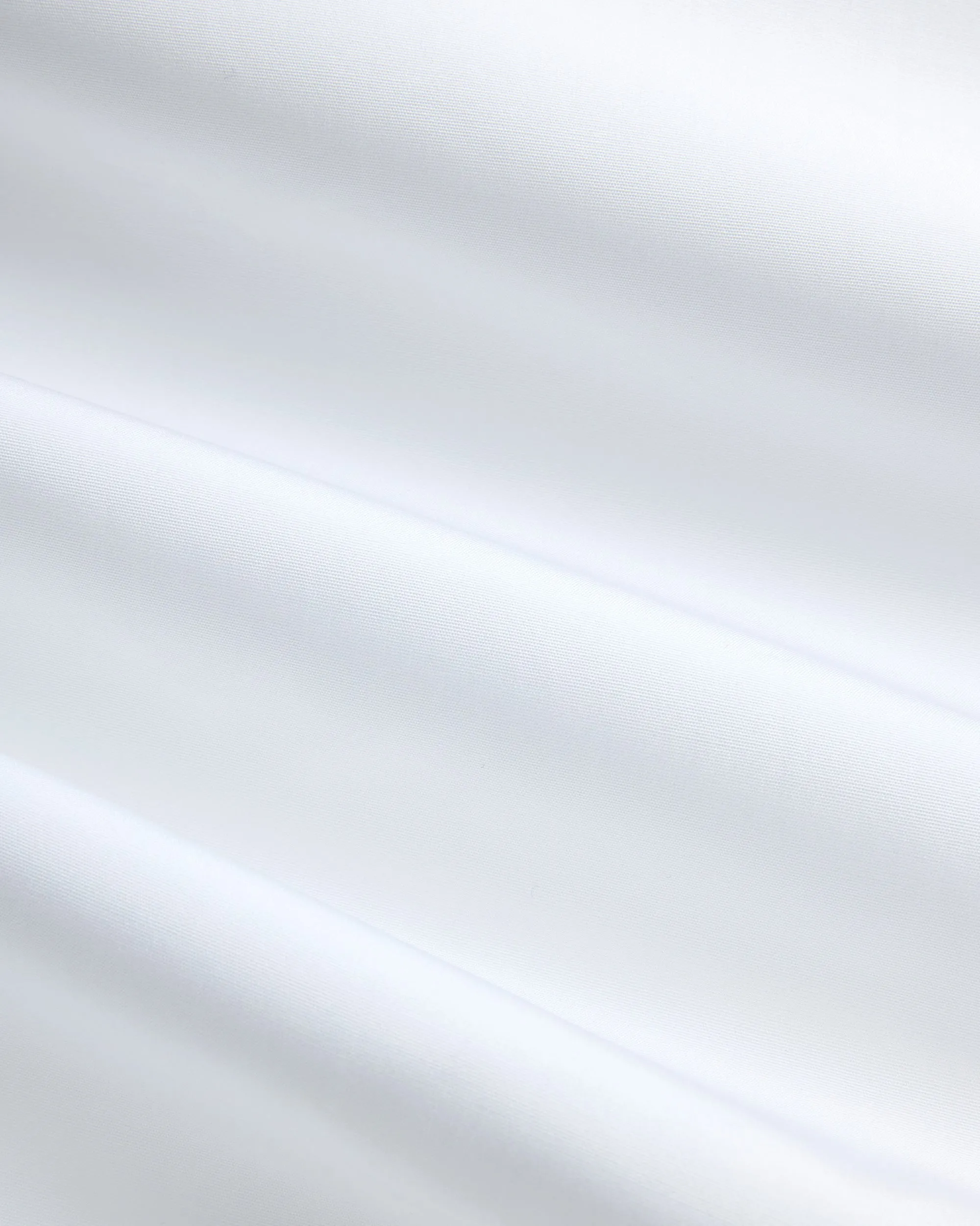 Made-in-USA Solid White Broadcloth Snap Tab Collar Shirt - Classic Fit Standalone Option