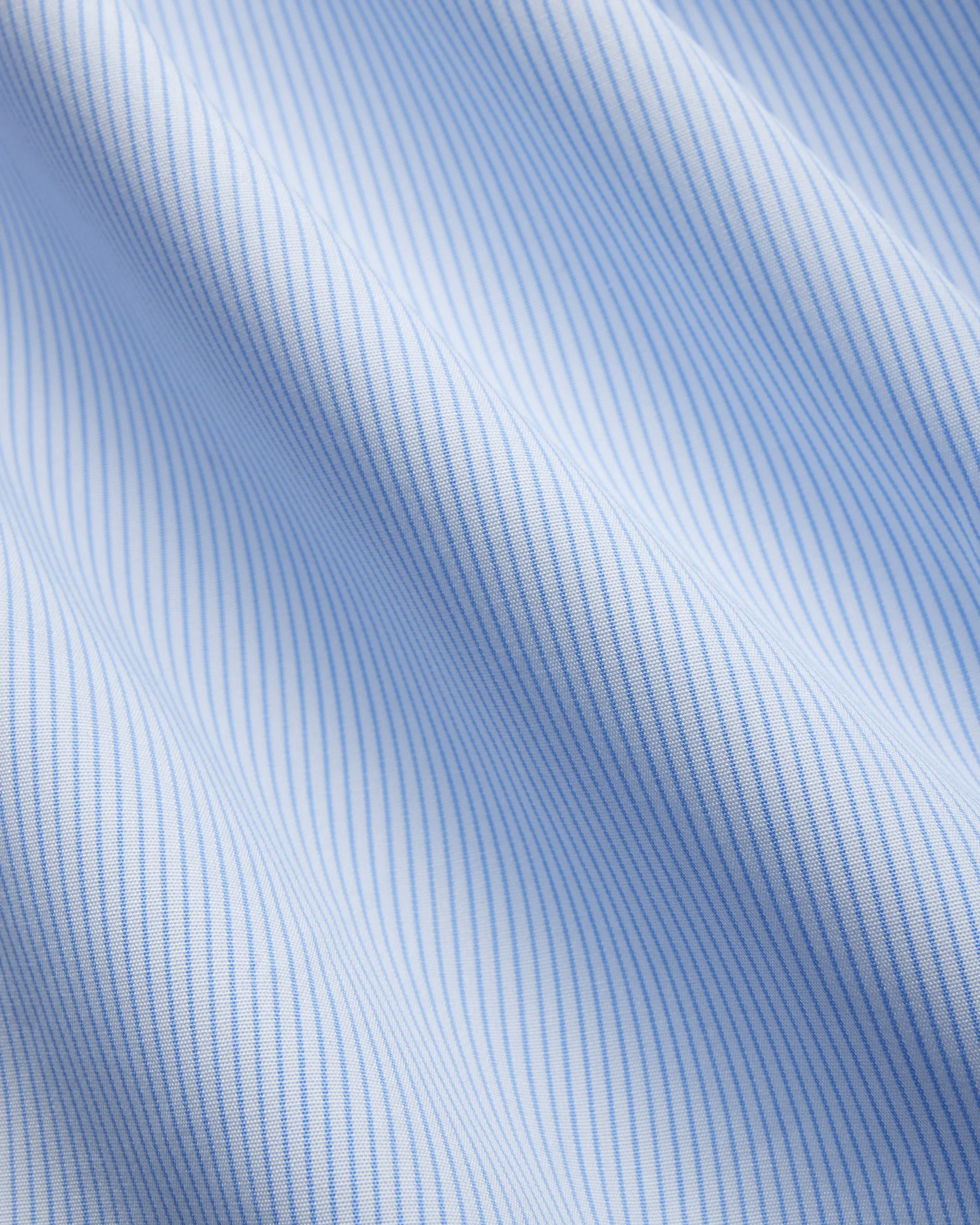 Perfect Look Made-in-USA Thomas Mason Blue Pinstripe Button Down Shirt - Regular Fit