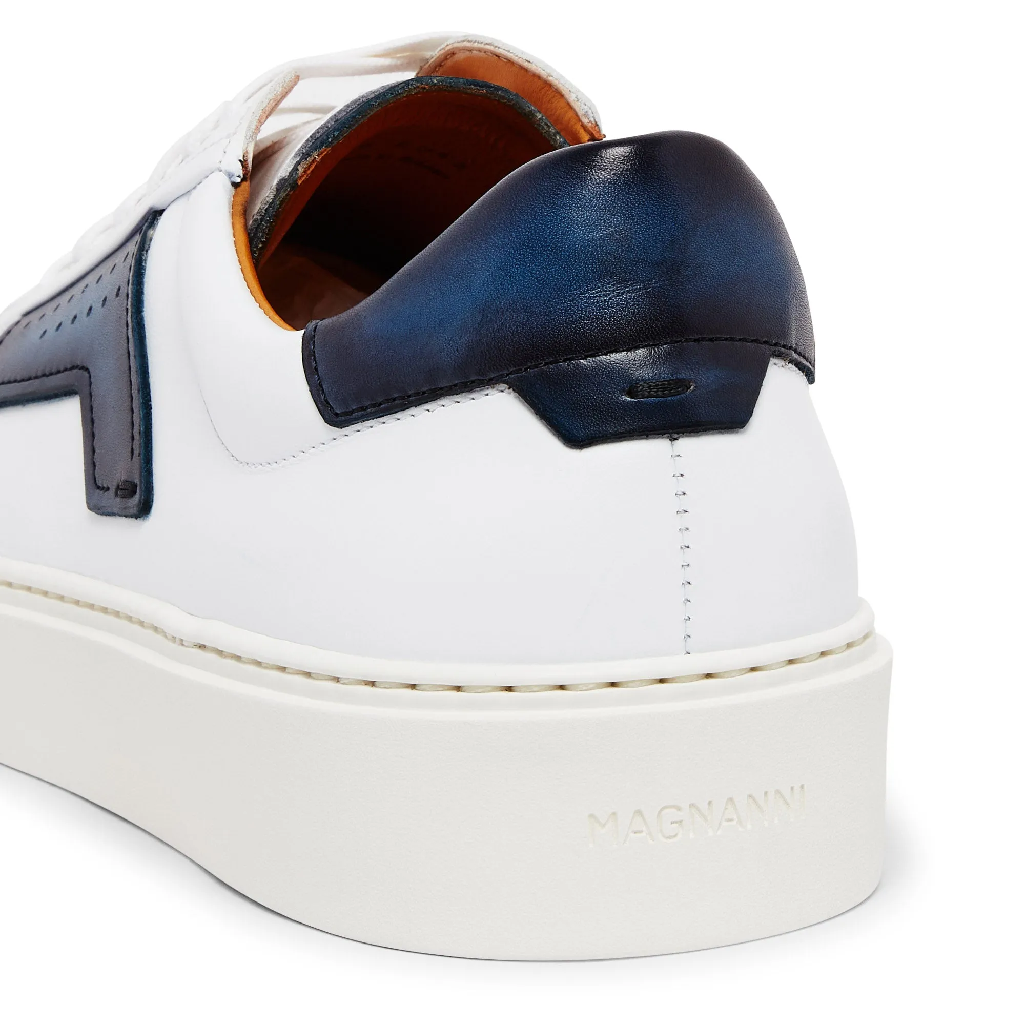 Shine Tone Magnanni Low Top Trainer Phoenix (White & Blue)