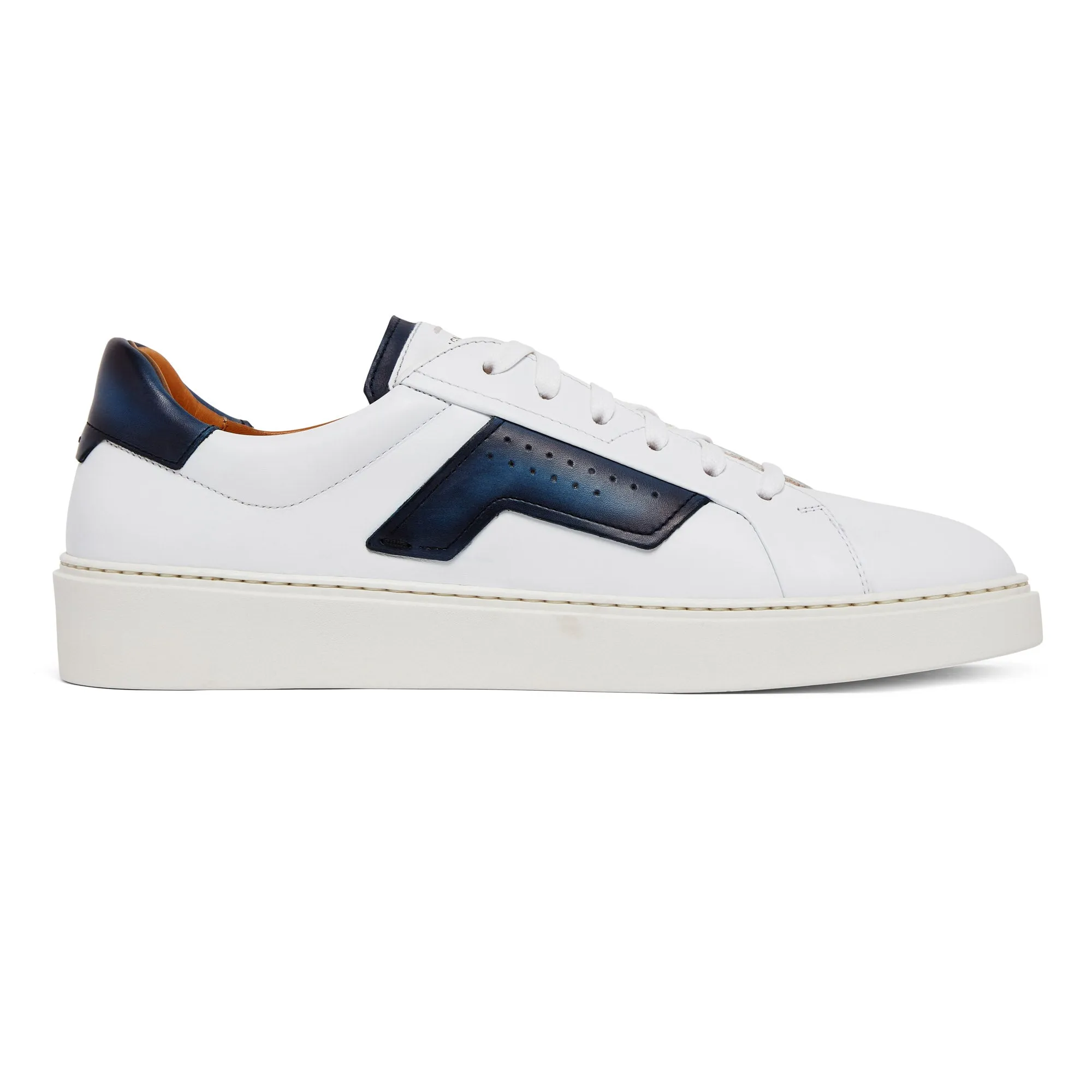 Adult Ease Top Rated Magnanni Low Top Trainer Phoenix (White & Blue)