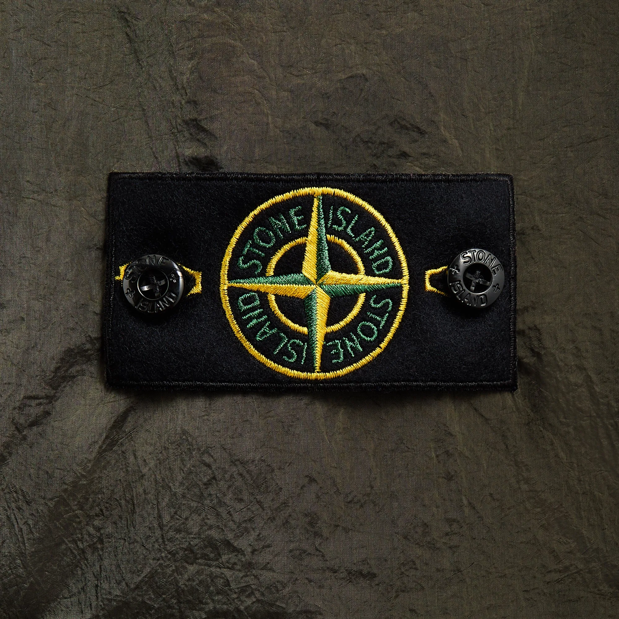 Stone Island Nylon Metal Garment Dyed Shirt - Military Green Thermal Lining Tech