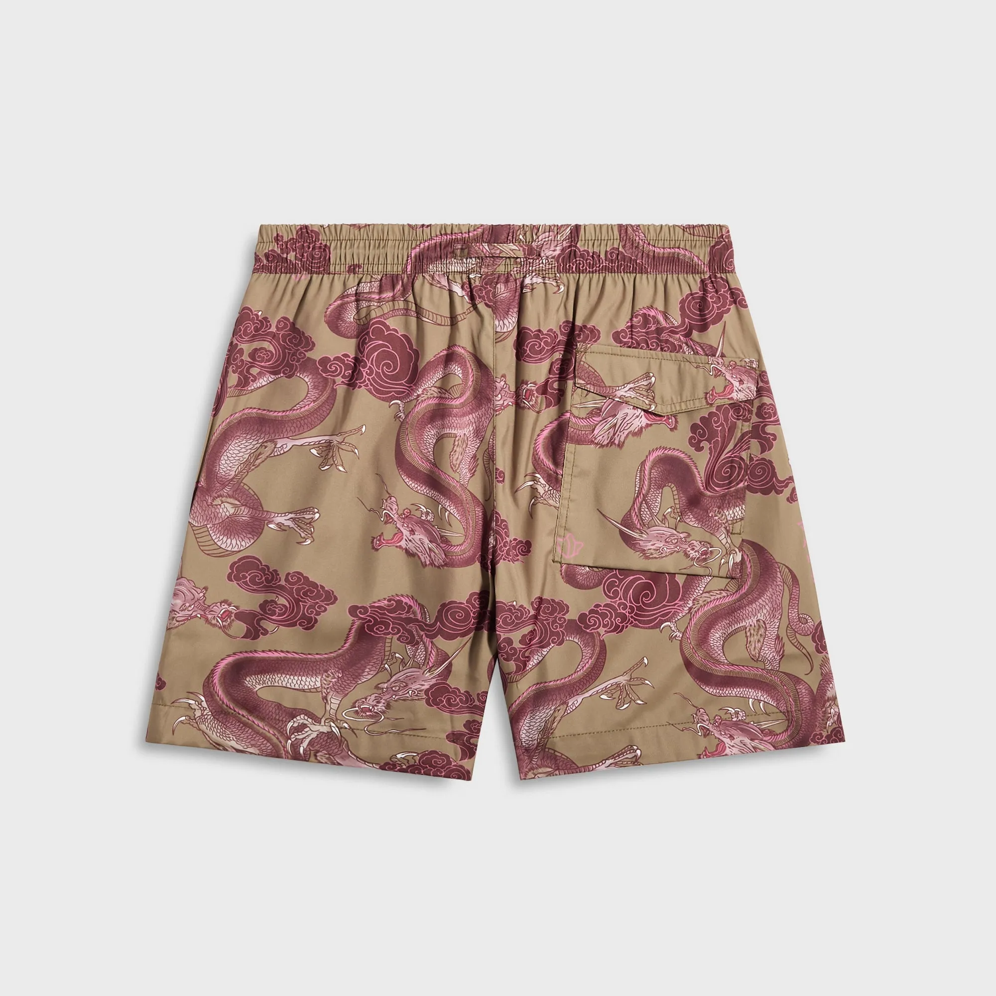 Basic Feel FoldOverClosure Maharishi 1549 Dragon Swim Shorts - Olive