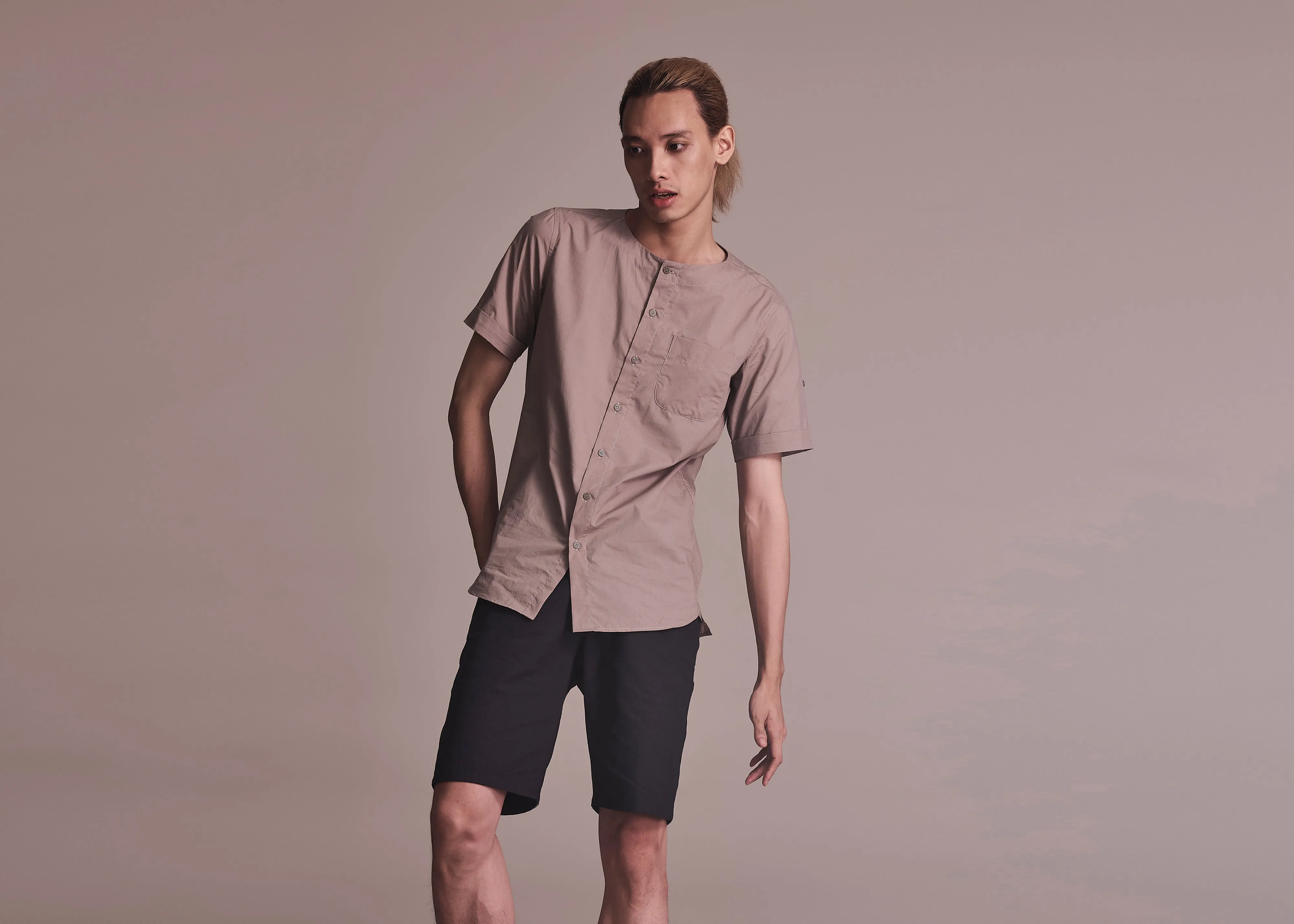 Wrinkle Resistant Material MAHOGANY - BLACK MANGOSTEEN