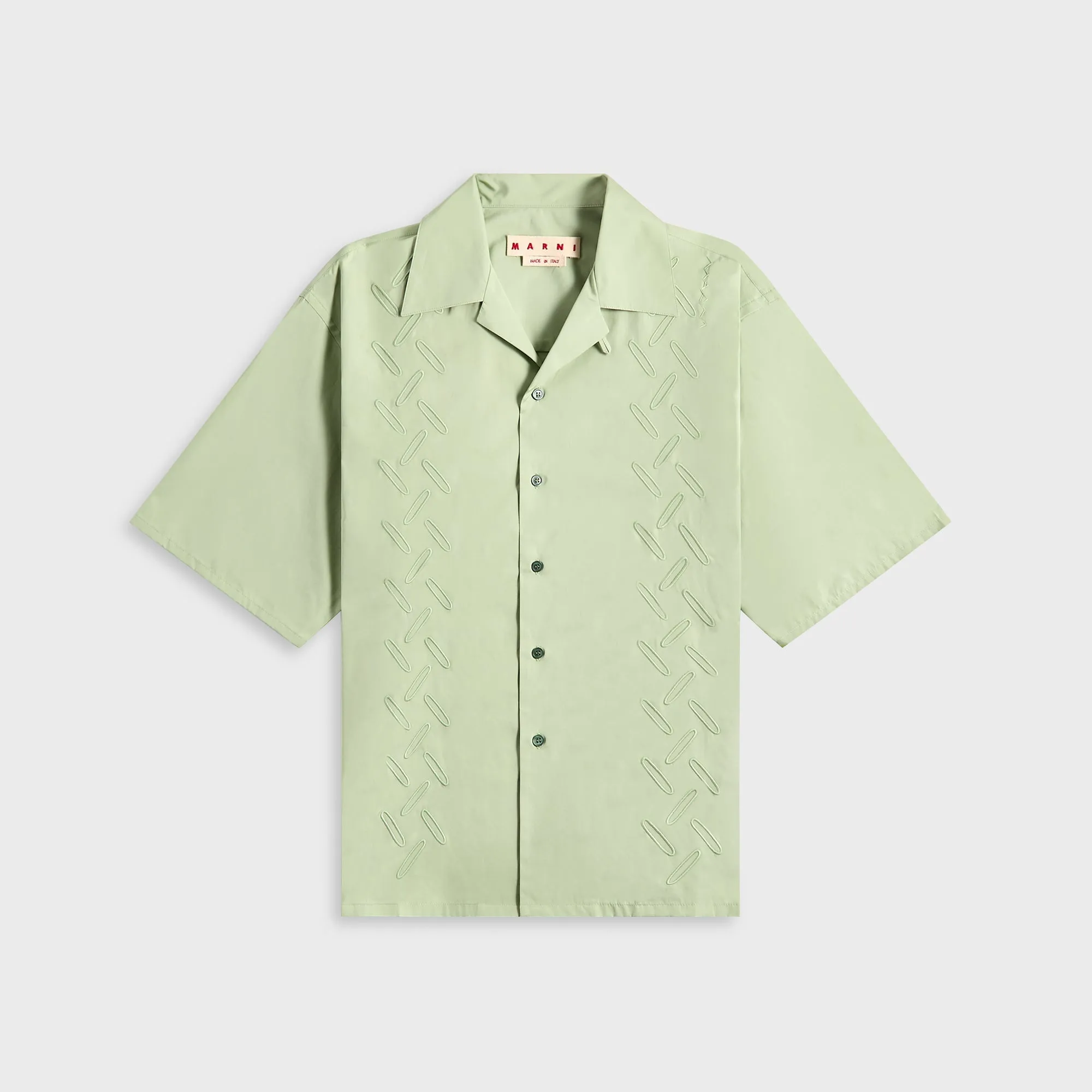 Four Way Stretch Marni Organic Cotton Poplin Bowing Shirt - Linden