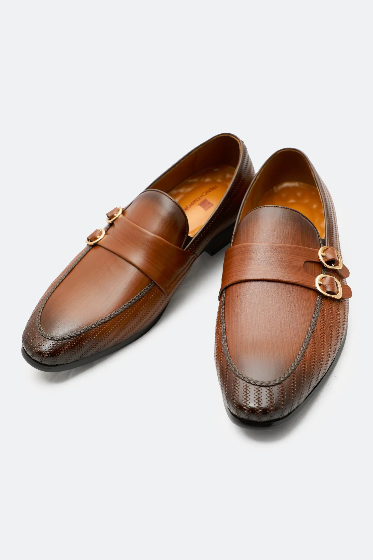 Coffee Men Formal Moccassins Power Shade Subtle Styling