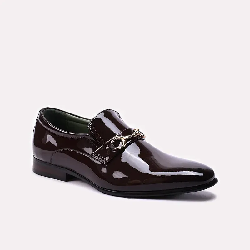 Brown Formal Shoes 0111391 Metro Step Fine Stitching