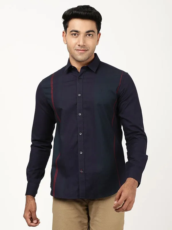 Timeless Wardrobe Men Striped Full Sleeve Cotton Shirt