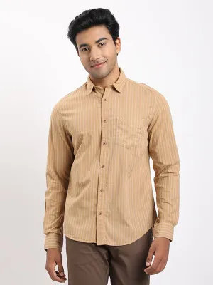 Subtle design Men Striped Full Sleeve Cotton Shirt