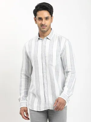 Work-to-Weekend Men Striped Full Sleeve Cotton Shirt