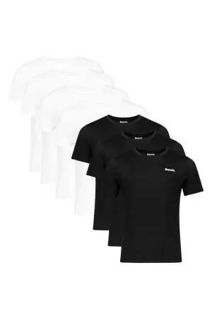 Mens 'ANTONIO' 7 Pack T-Shirt - ASSORTED Playful Design MultiPly Fabric
