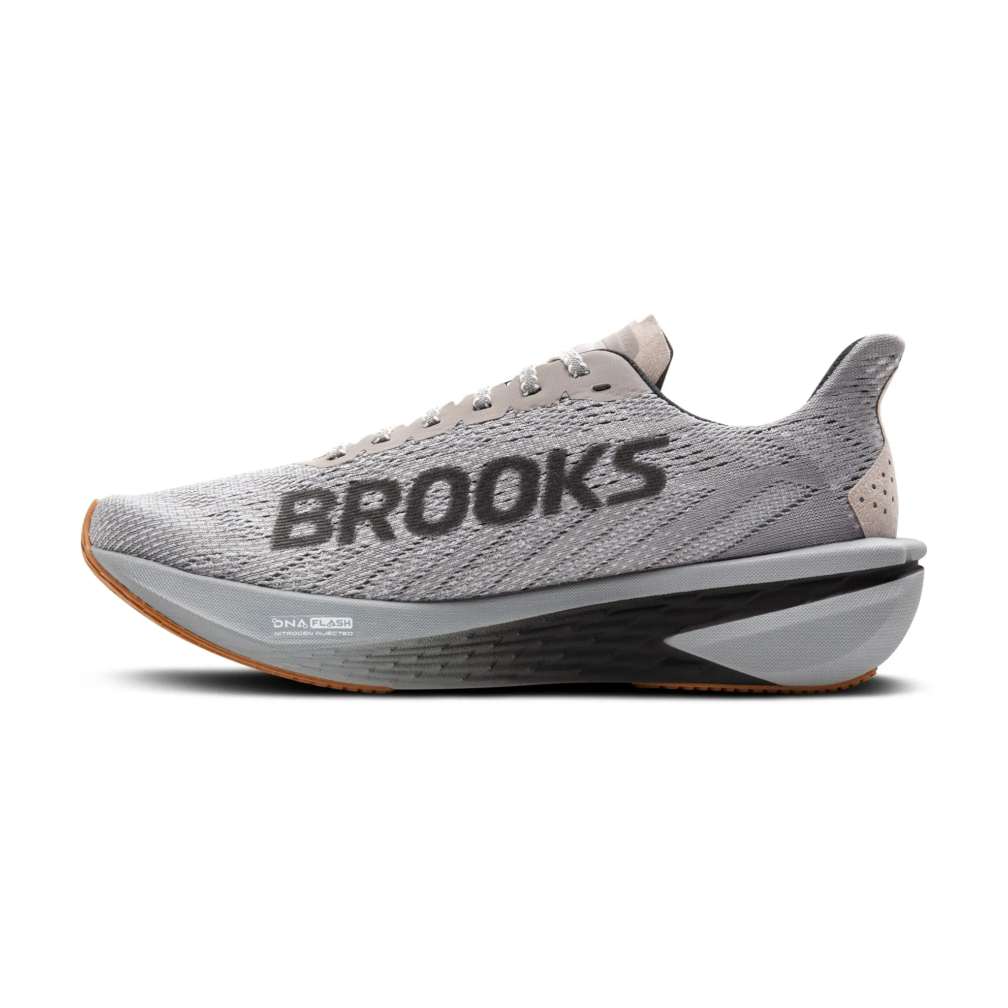 Men's Brooks Hyperion 2 Road Running Shoe in Alloy/Bright White/Black Torsion Guidance System