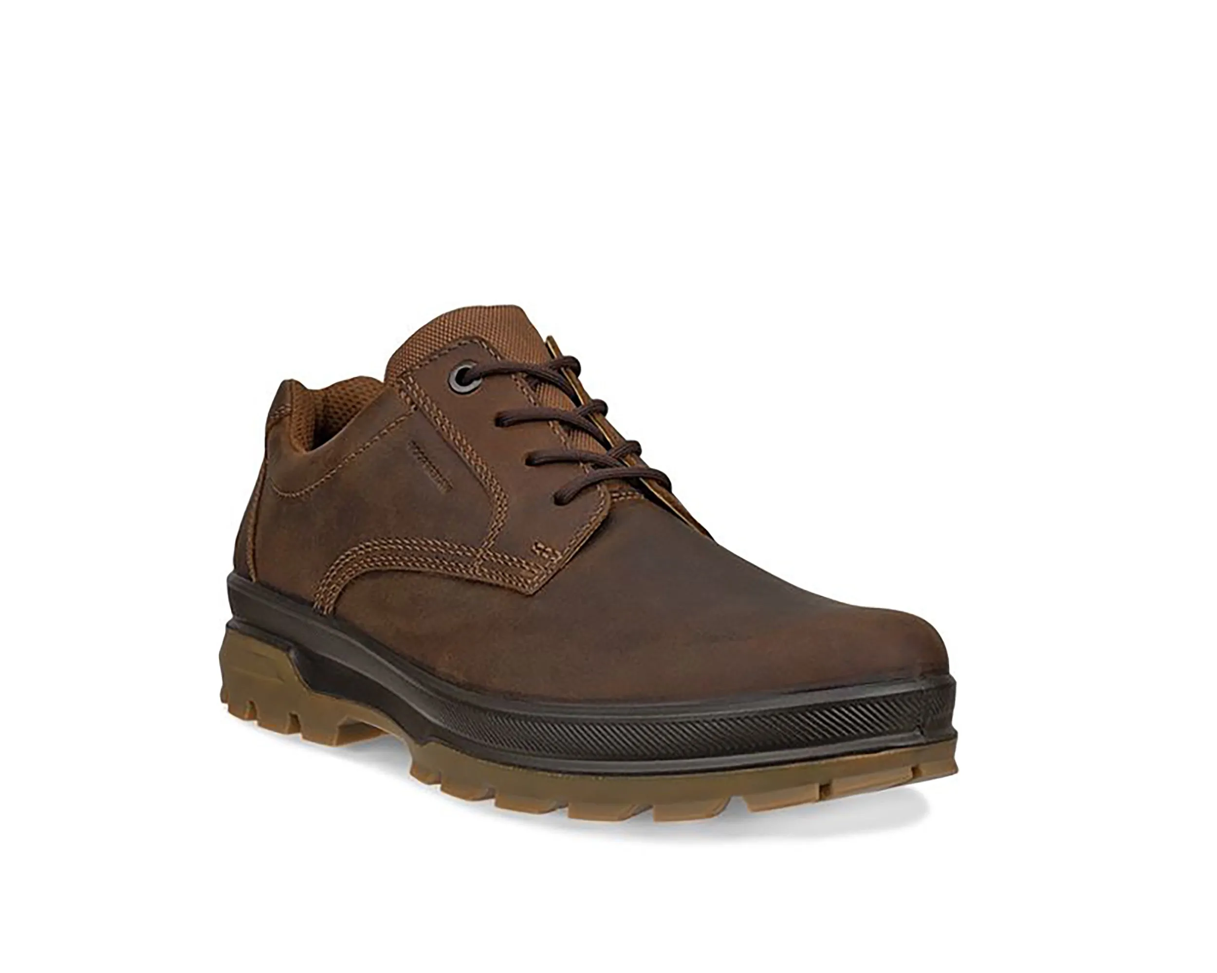 Slip Resistant Stylish Explorer Utility Style Men`s Ecco Rugged Track WP Plain Toe
