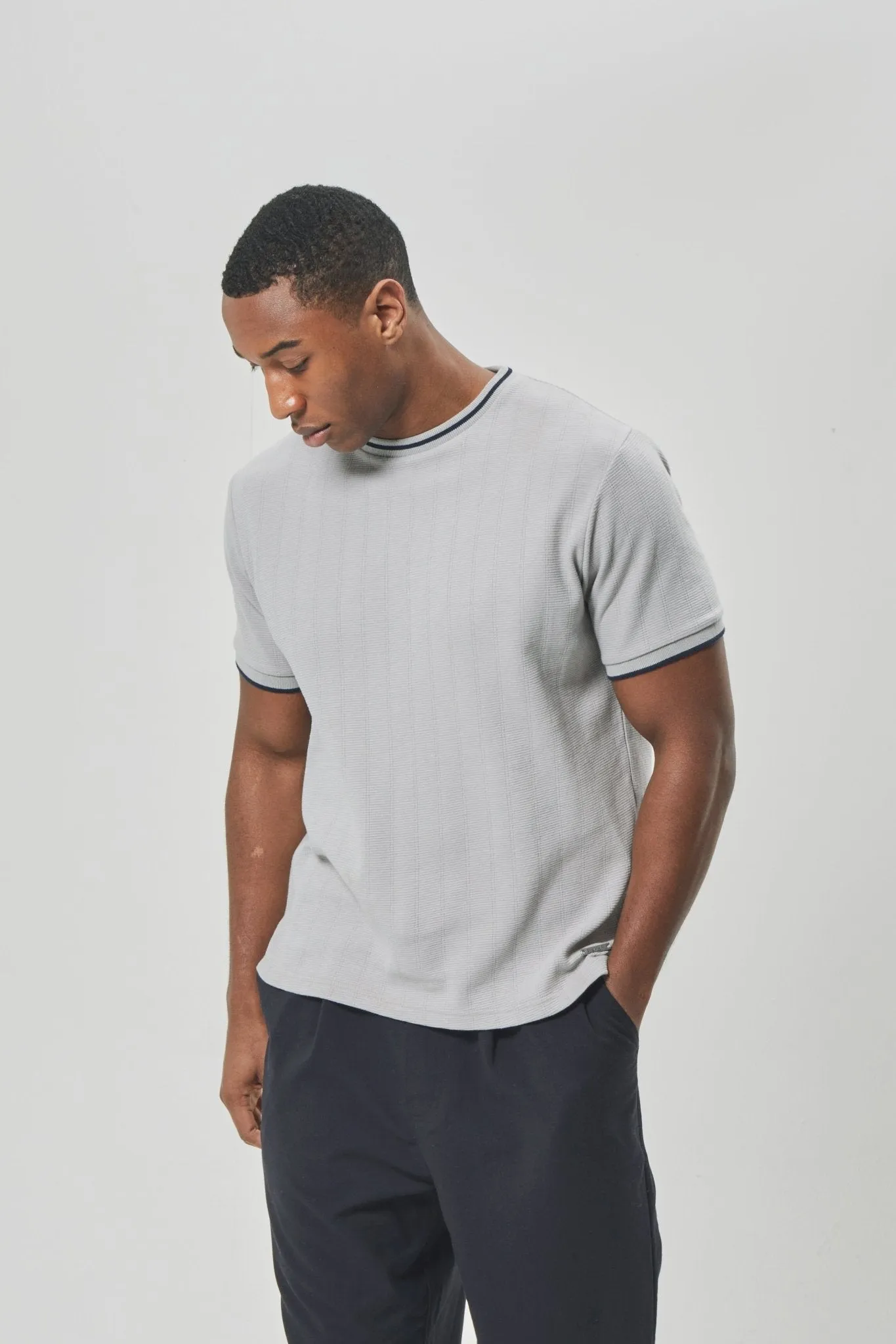 Timeless Fit Mens 'ERNARA' T-Shirt - FROST GREY