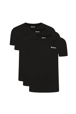 Unisex Mens 'HECTOR' 3 Pack T-Shirts - BLACK