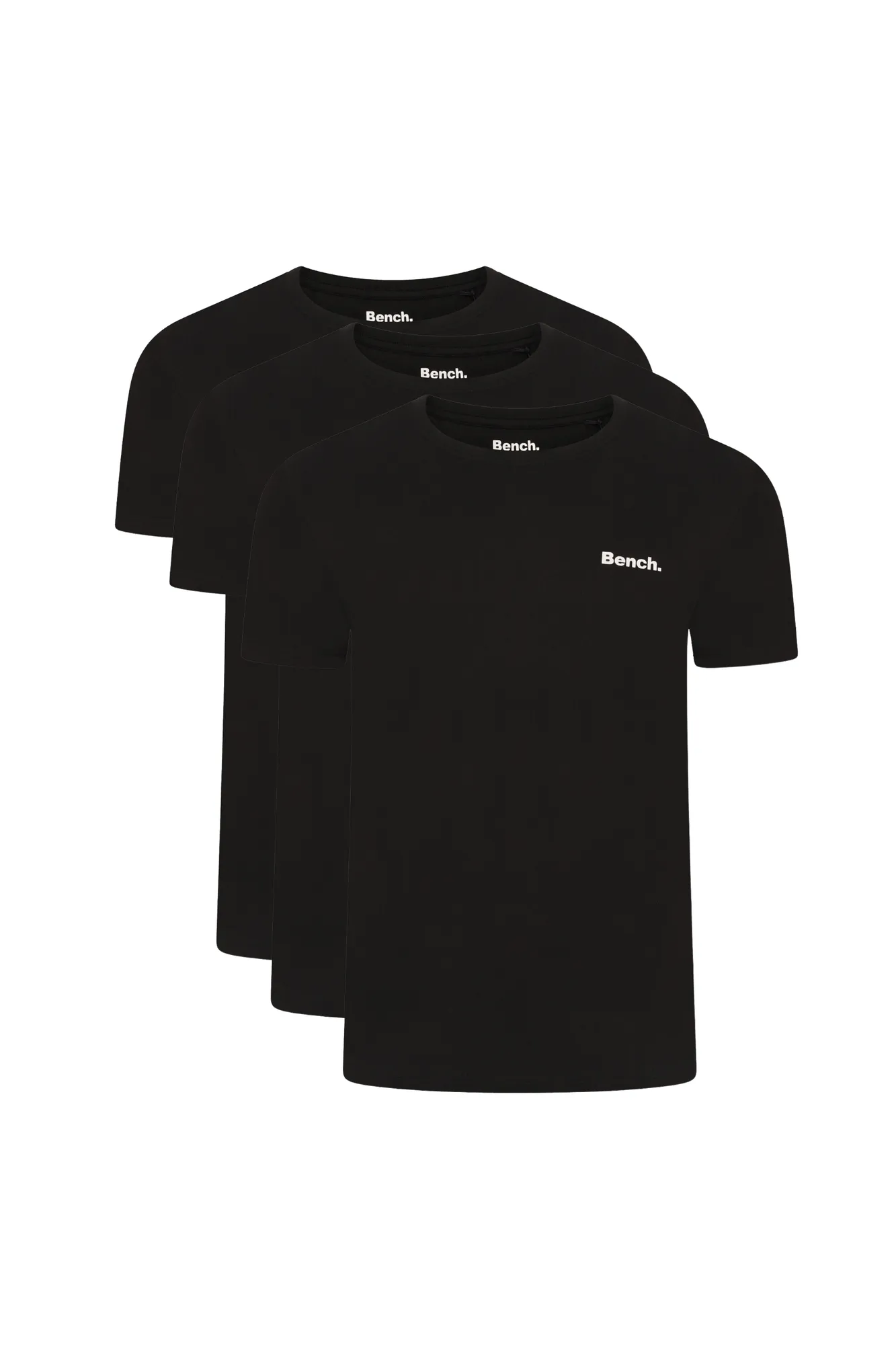 Unisex Mens 'HECTOR' 3 Pack T-Shirts - BLACK
