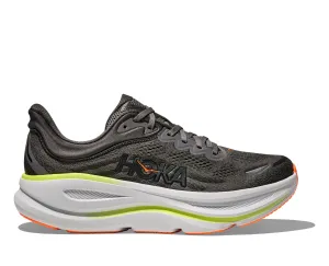 Men's HOKA Bondi 9 Running Shoe in Asphalt Grey | Gravel running in a ice field area shoes Lightning Lacing System