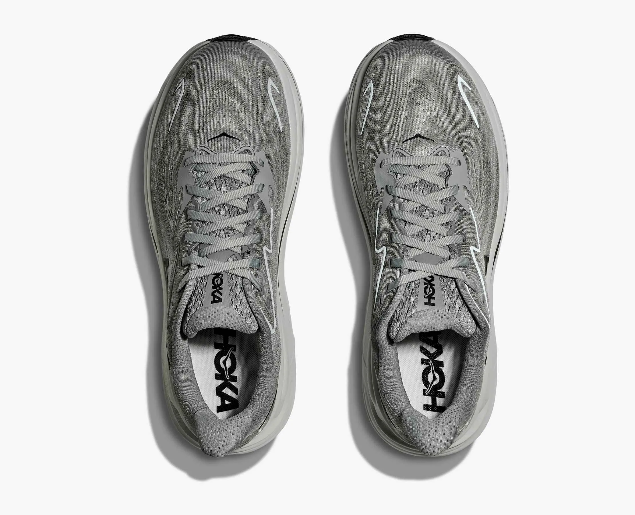 Men's HOKA Clifton 10 Running Shoe in Galactic Grey | Asteroid informal shoes Airflow Ventilation System