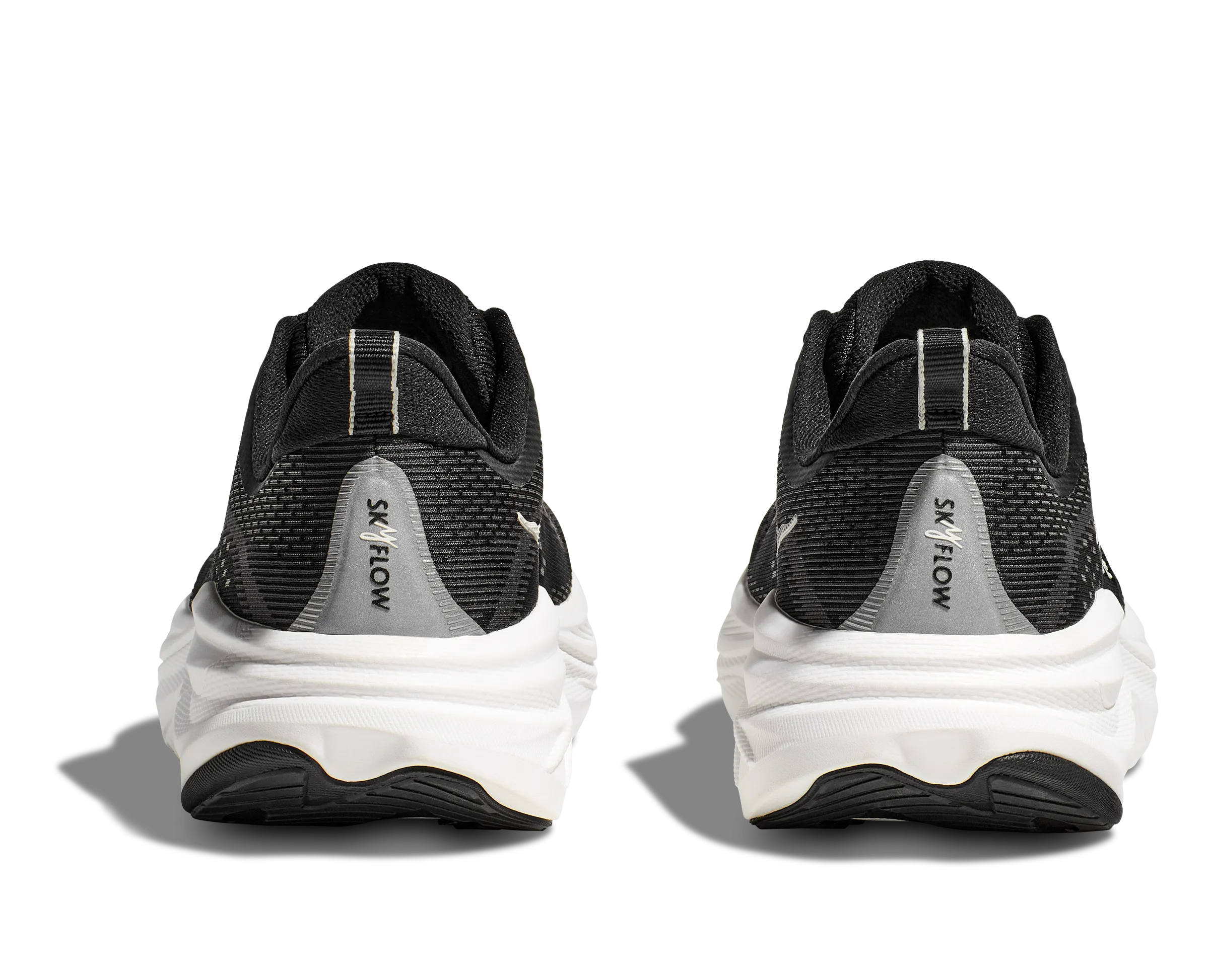 Stretchable Upper Material comfort shoes Men's HOKA Skyflow Running Shoe in Black / White