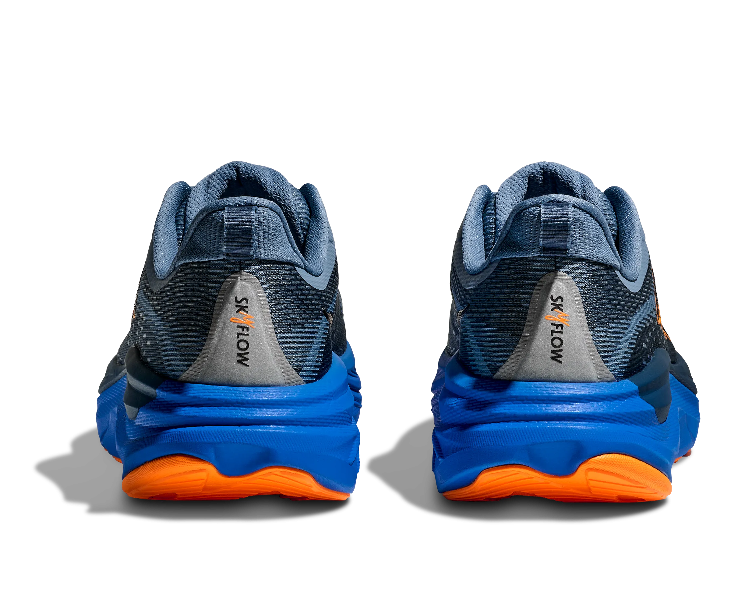 Men's HOKA Skyflow Running Shoe in Downpour / Thunder Cloud running in snowy weather