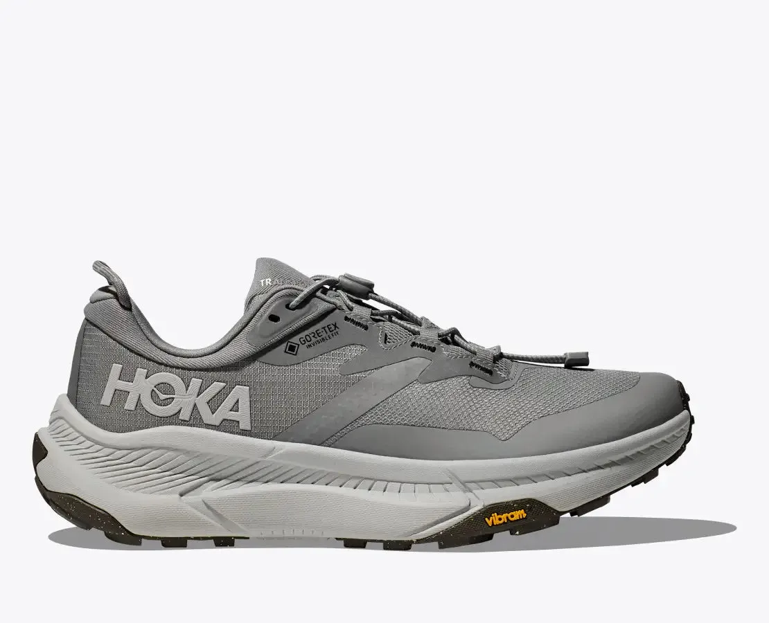 Men's HOKA Transport GTX Everyday Shoe in Galactic Grey | Stardust Durable TPU Structure