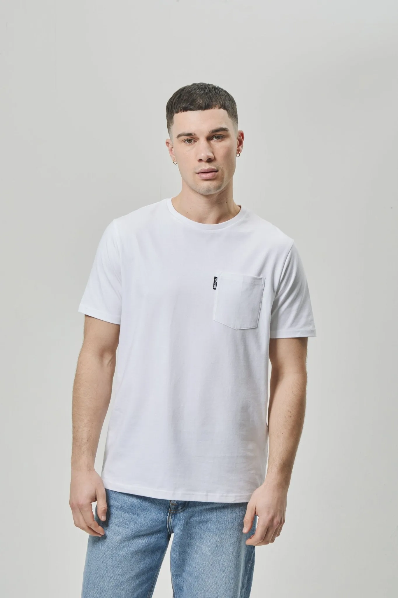 AntiPillingTreatment Tagless Comfort Mens 'LOPAV' T-Shirt - WHITE