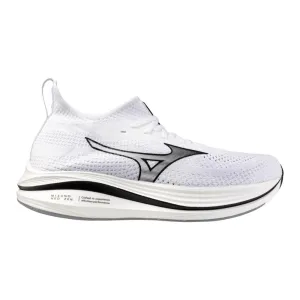Men's Mizuno Neo Zen Running Shoe in White Black Ventilation Technology