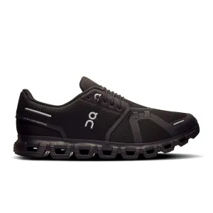 Men's On Cloud 6 Running Shoe in Black | Black Compression Mesh Ventilation Orthopedic friendly