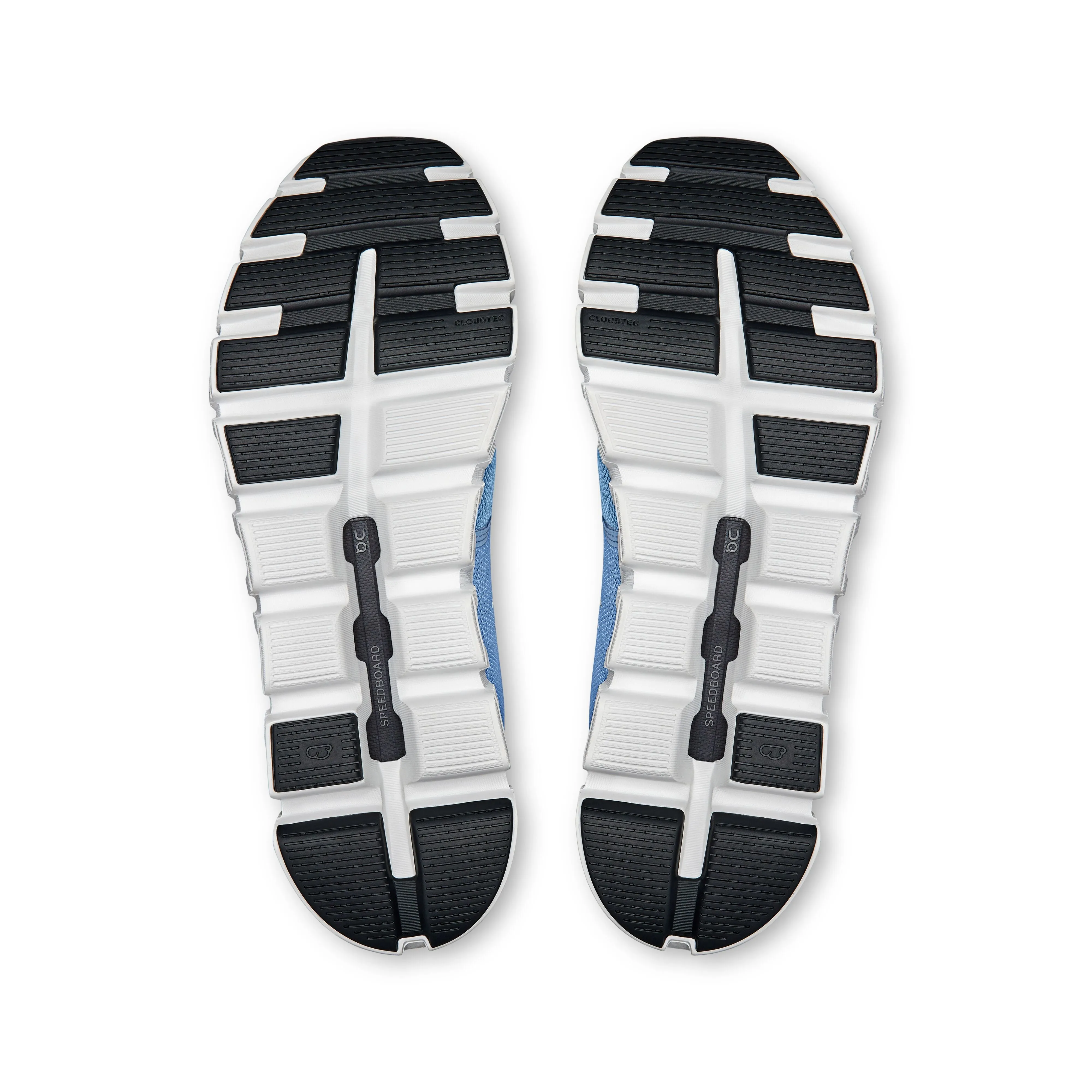 complex design Men's On Cloud 6 Running Shoe in Chambray | White