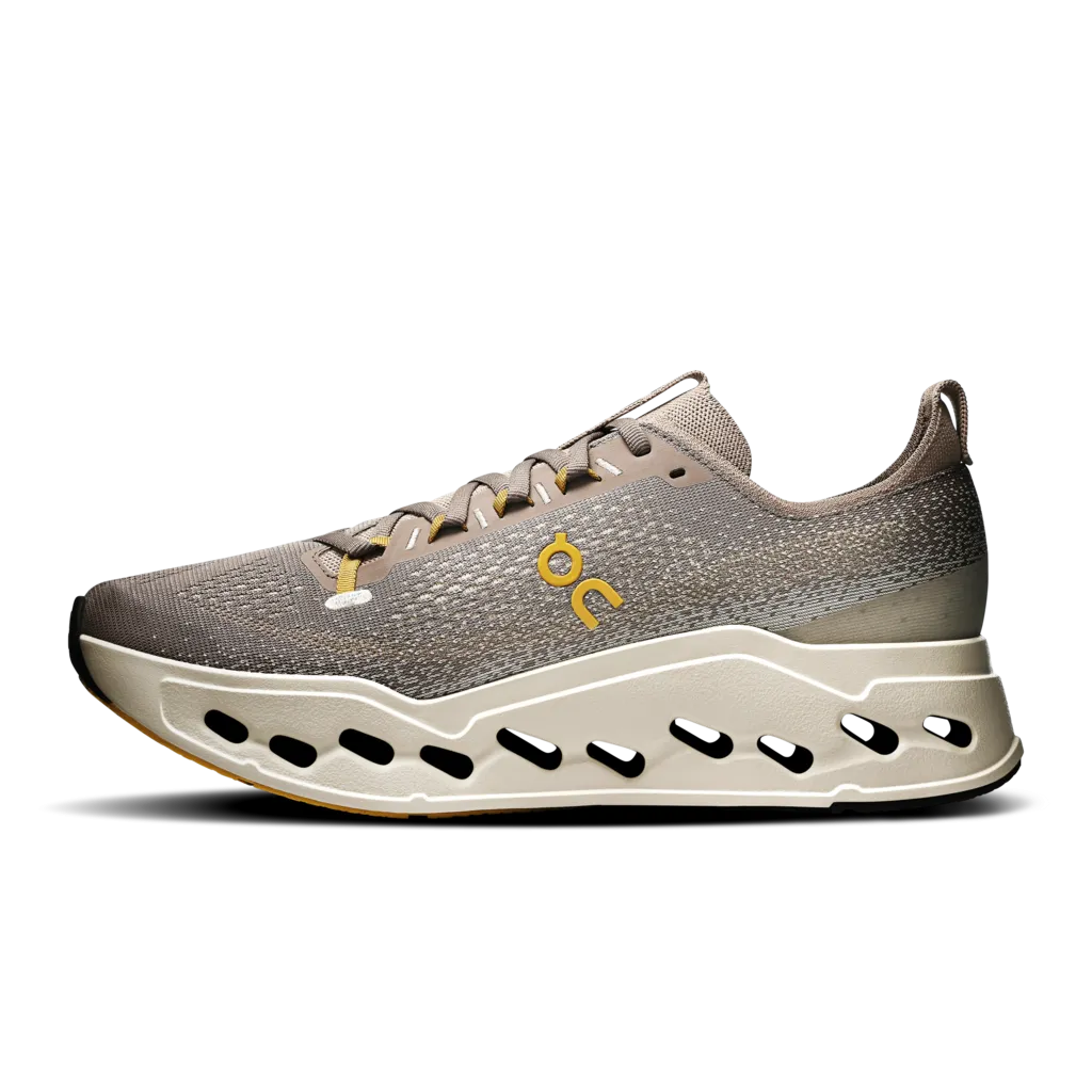 Vibration Damping Layer practical shoe usefulness Men's On Cloudsurfer Max Running Shoe in Cinder | Pelican